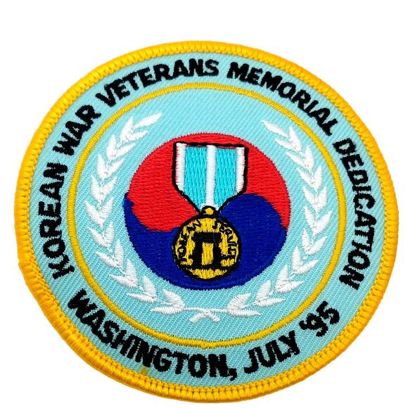 1995 Korean War Veterans Memorial Dedication Patch Pin & Button Lot of 4 Vintage - Picture 6 of 8